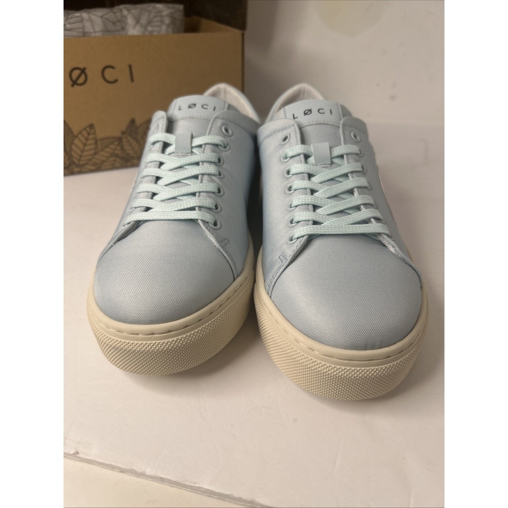 Loci Women's Light Blue Nine Vegan Low-Top Court Sneaker Shoes Size Eu 38 US 7 - Picture 7 of 12